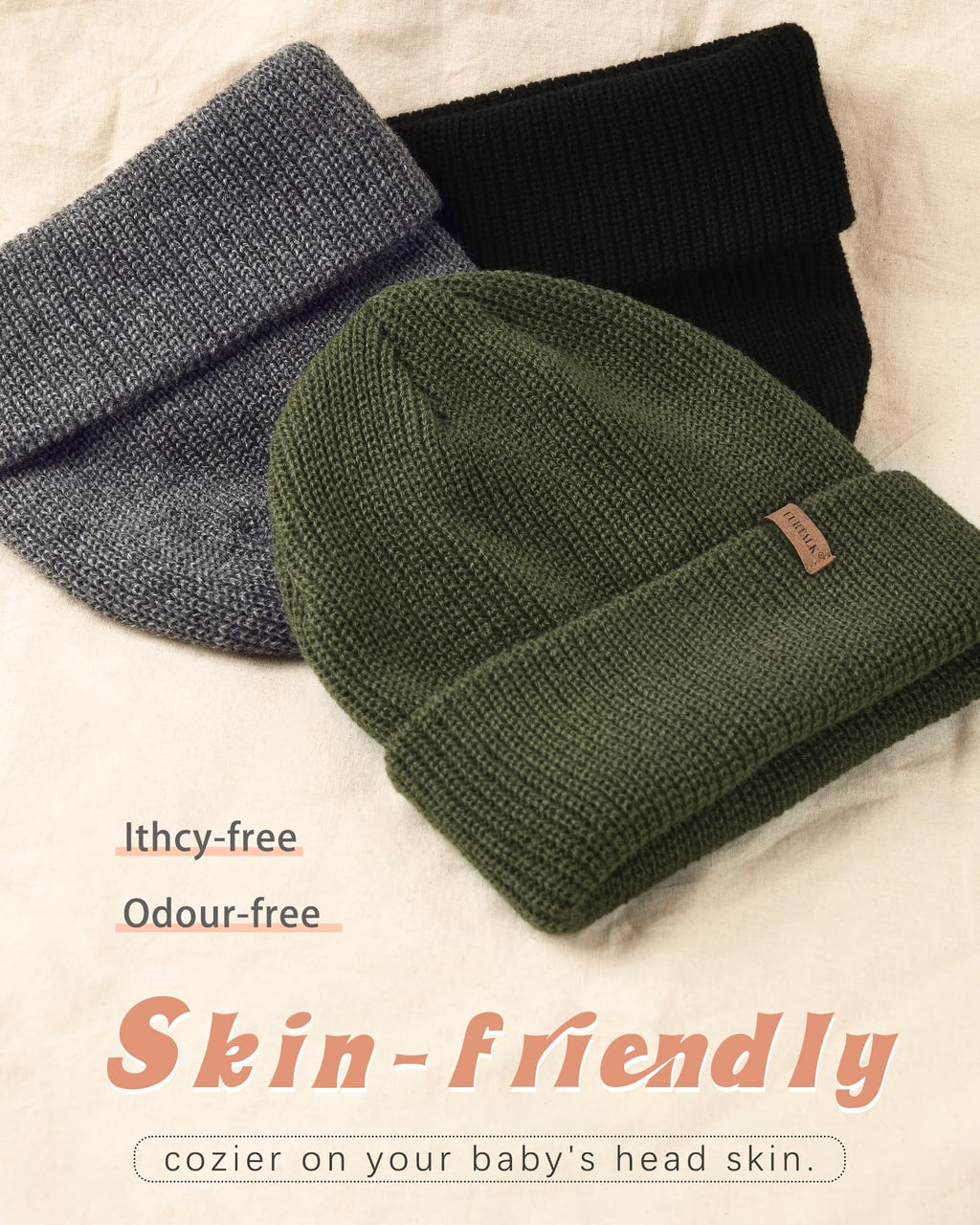 FURTALK Toddler Beanie Baby Beanies Kids Winter Hats Children Knit Warm Cap