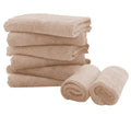 Spotted Play 8 Pack Burp Cloths for Baby - 20'' by 10'' Ultra Absorbent Coral Fleece Burping Cloths, Newborn Towel - Milk Spit Up Rags - Brown, 8 Piece Set