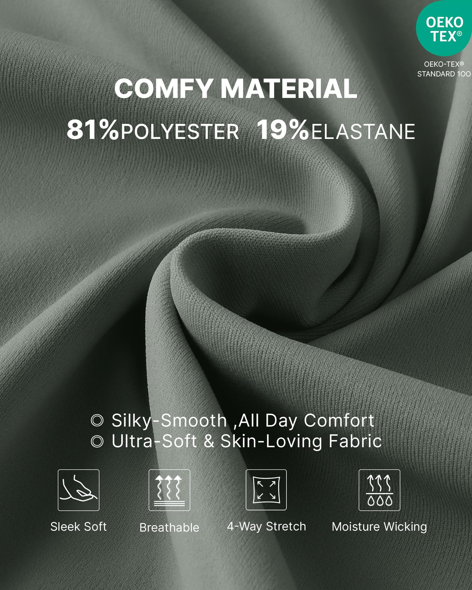 G4Free Maternity Work Pants Over the Belly for Yoga,Gray Sage,XL,Regular