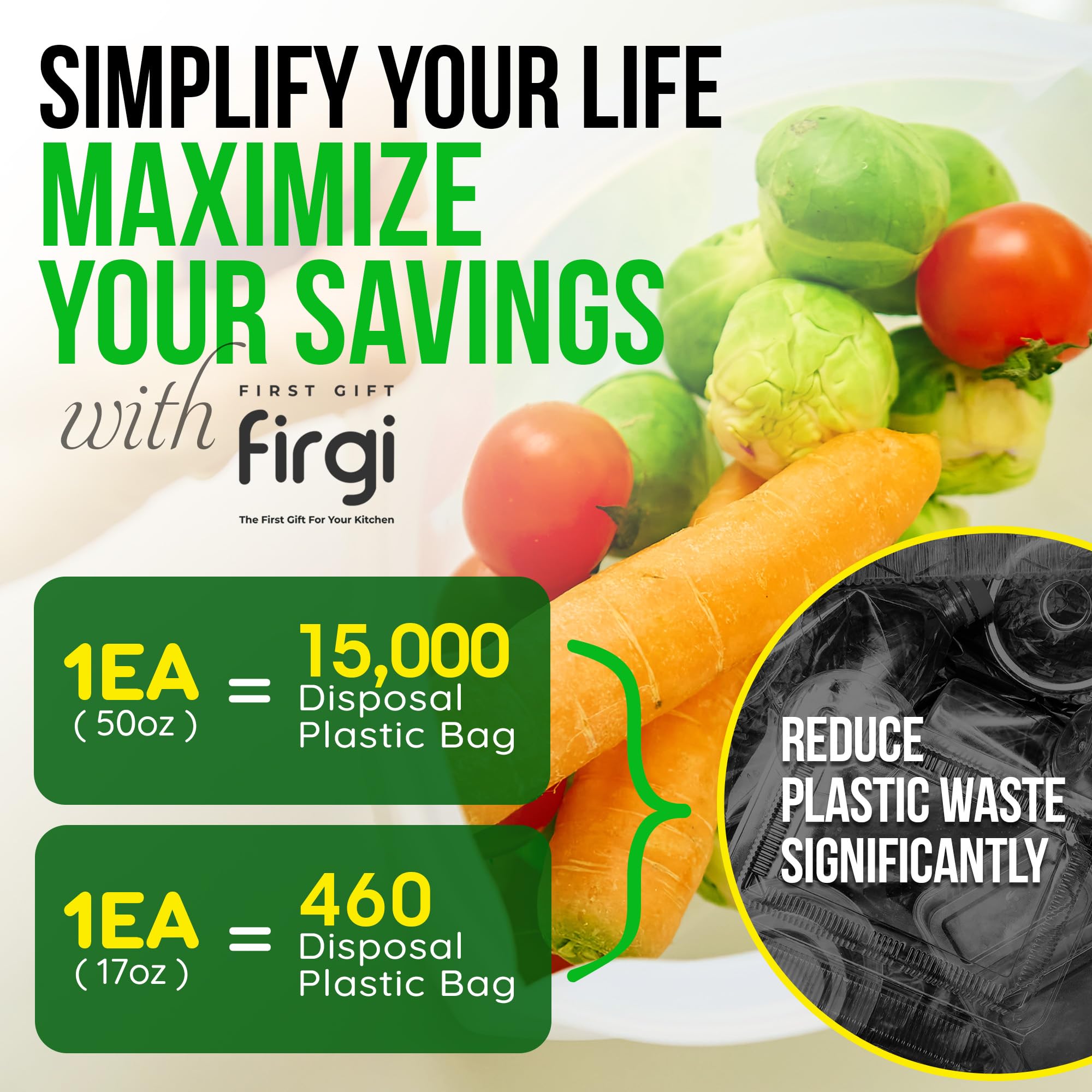 FIRGI Reusable Silicone Food Storage Bag, 2-Cups, Large Container, Made in Korea BPA-Free Platinum Silicone, Triple-Airtight Freezer Bag, Microwave Safe, Sous Vide, Meal Prep, 17oz, Dry Rose