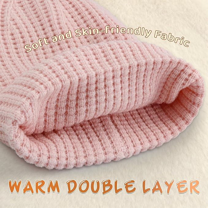 Toddler Beanie Baby Beanies for Kids Boys Winter Hat Girl Cute Kintted Beanie Hats for Kids Soft Warm Hat