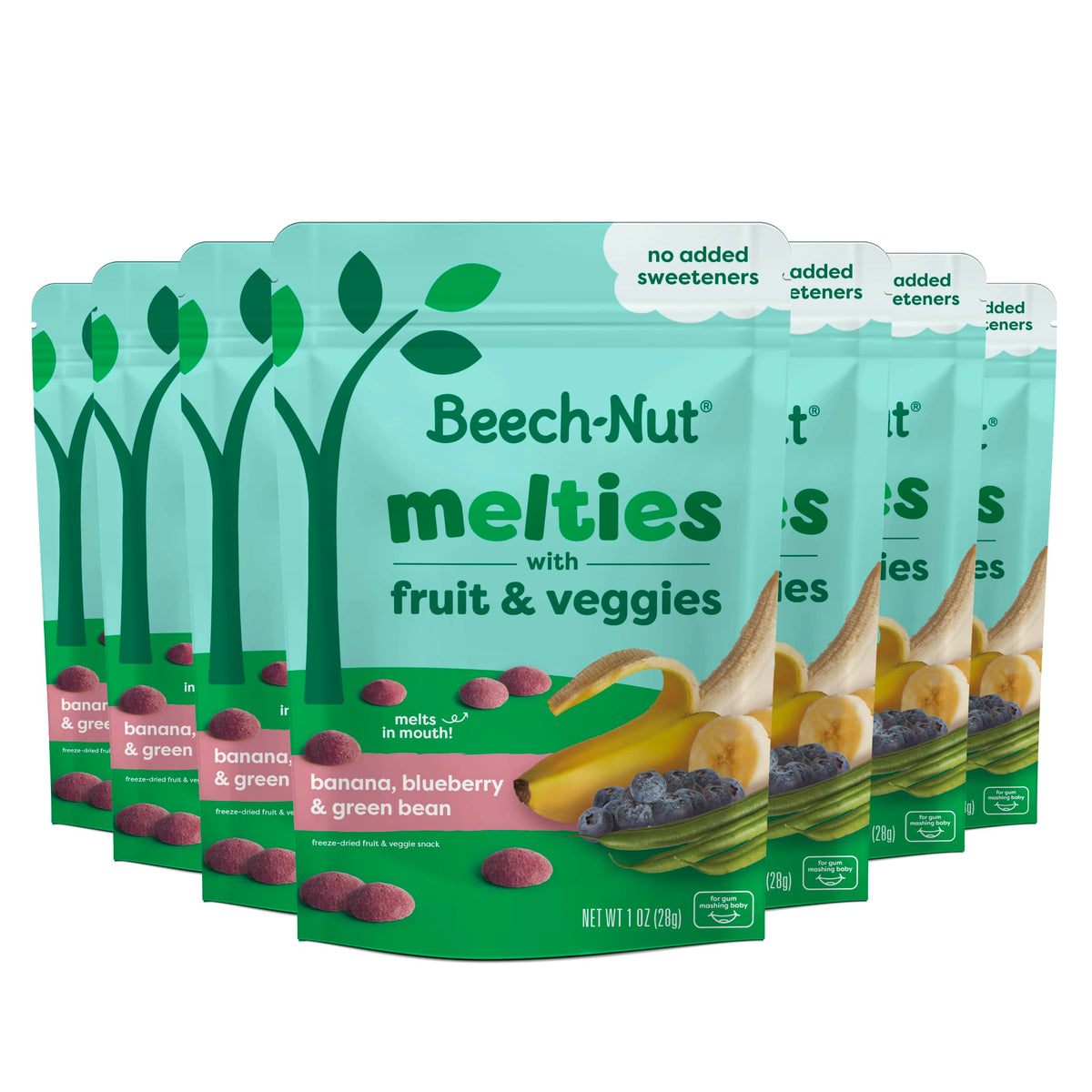 Beech-Nut Melties, Apple Pumpkin Baby Snack Melts, 7 Bags