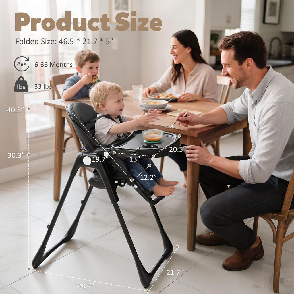 TODEFULL 3 in 1 Baby High Chair, Infant High Chairs for Babies and Toddlers