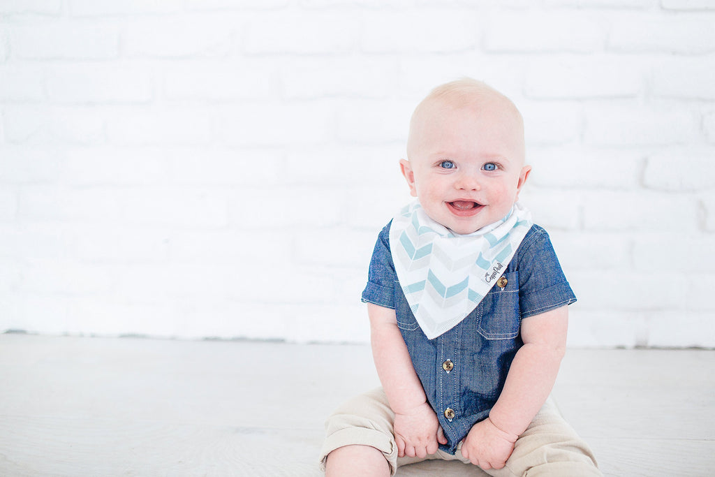 Copper Pearl Baby Bibs for Baby Boy or Girl – Bandana Drool Bibs for Teething, Absorbent Bibs for Eating, Newborn to Toddler, 4 Pack, Archer