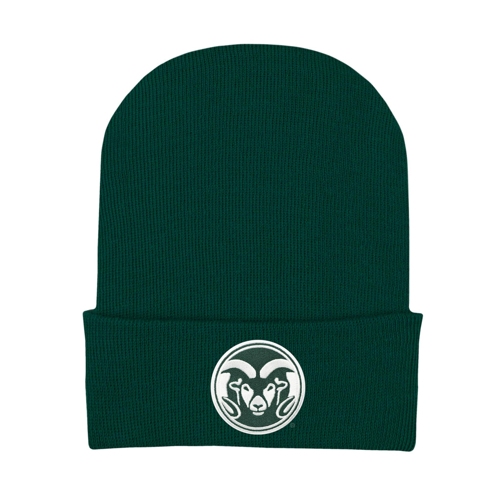 College Baby Knit Cap Colorado State Rams Logo - Hunter - Newborn