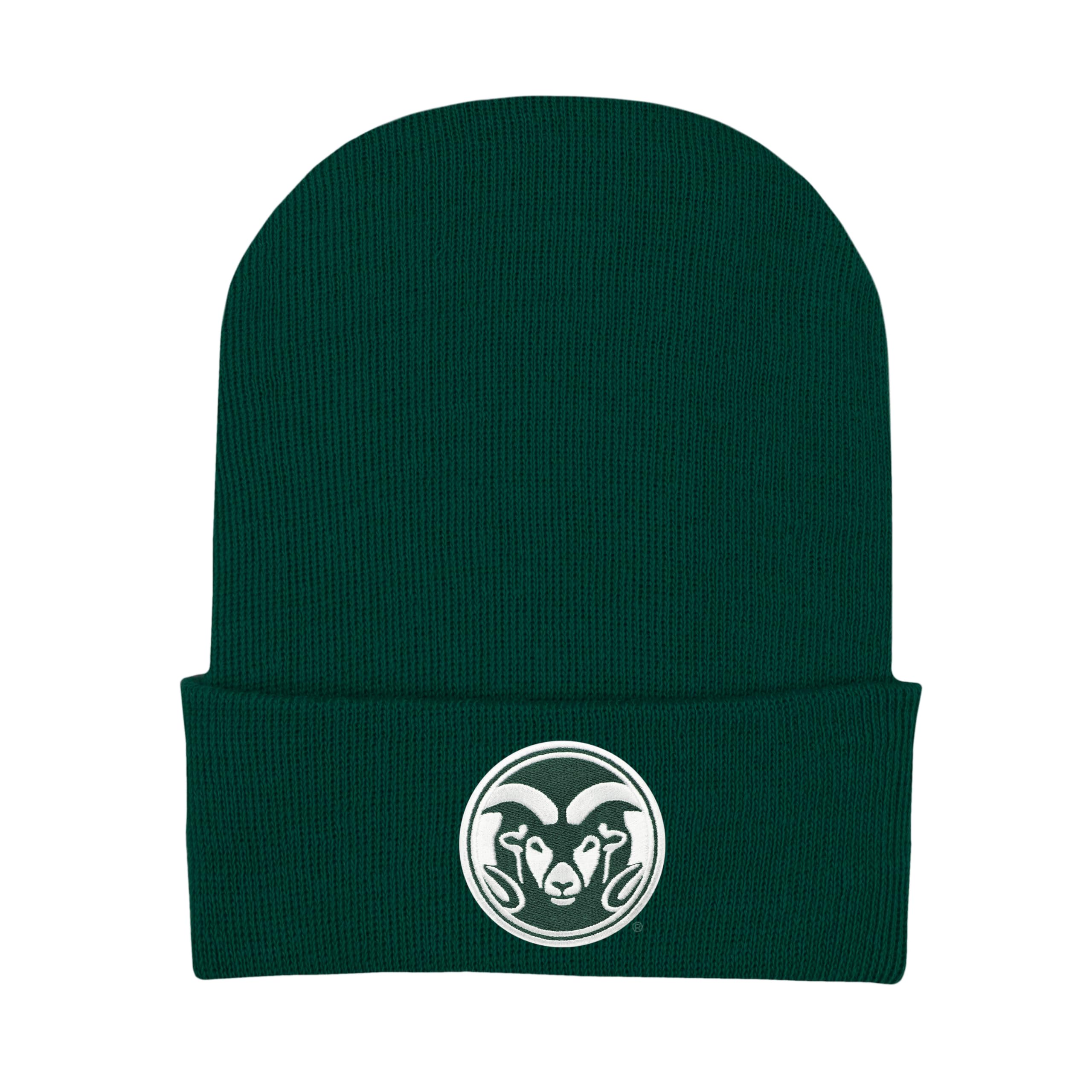 College Baby Knit Cap Colorado State Rams Logo - Hunter - Newborn