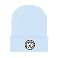 College Baby Infant Knit Cap Bowdoin Polar Bears Logo - Light Blue - Newborn