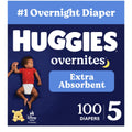 Huggies Overnites Diapers Size 5, 100 Count (2 Packs of 50)