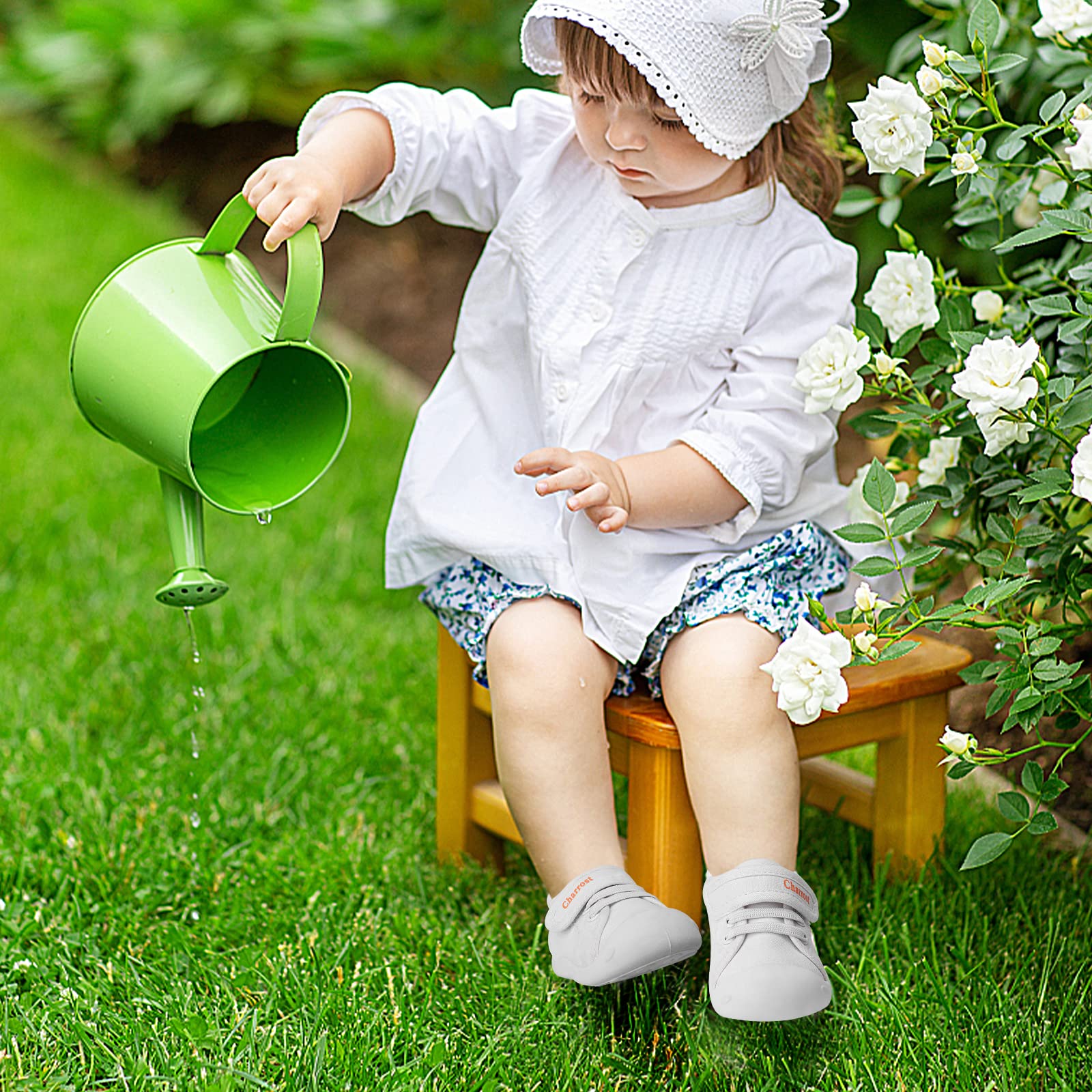 Charrost Baby Walking Shoes Toddler Girl Boy Soft Breathable Canvas Shoes