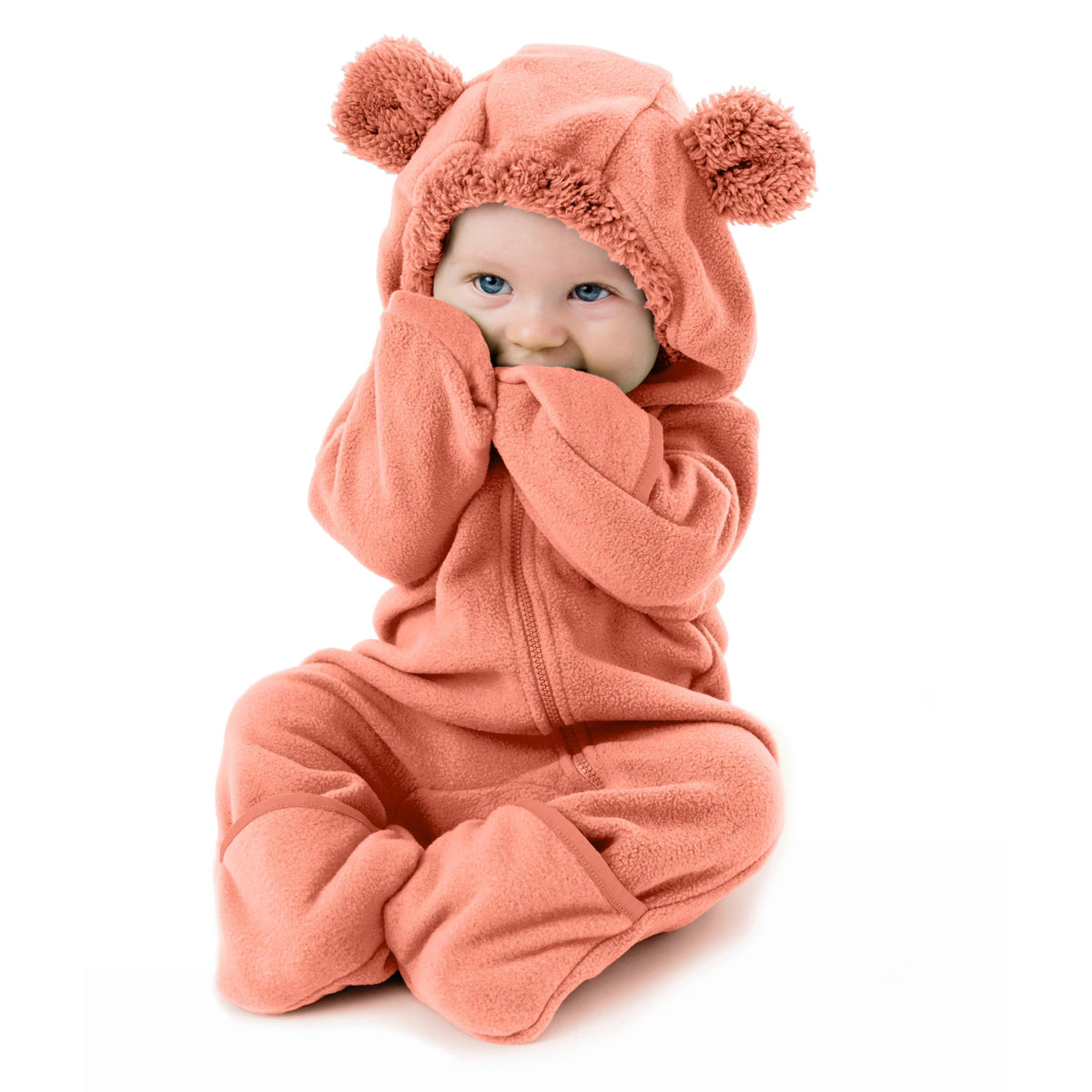 Cuddle Club Fleece Baby Bunting Bodysuit Hoodie, Newborn - 5T