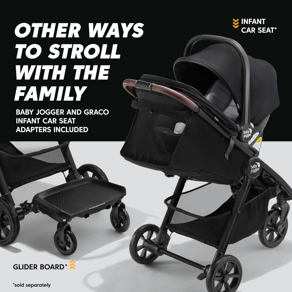 Baby Jogger® City Mini GT3 All Terrain Baby Stroller with Forever Air Rubber Tires, All Wheel Suspension, Lightweight Stroller with Magnetic Buckle, No-Rethread Harness, and Foot Brake, Sierra Sand