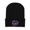 College Baby Infant Knit Cap Kansas State Wildcats Logo - Black - Newborn