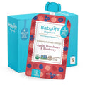 Babylife Organics Stage 2 - Apple, Strawberry & Blueberry, 3.5 Ounce Pouch (6 Pack) - Heavy Metal Safe, Organic Baby Food