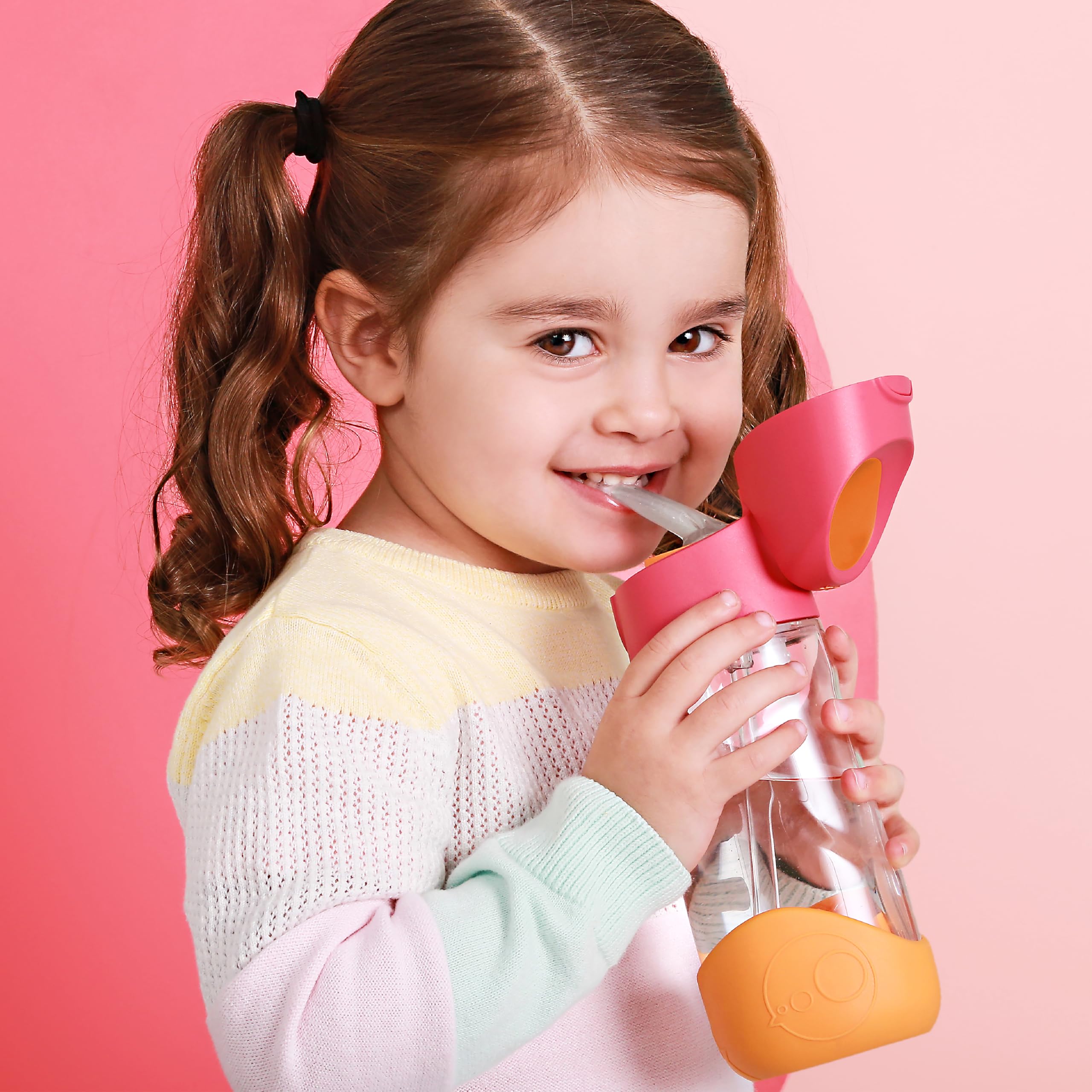b.box Tritan™ Kids Water Bottle with Straw, 15 oz Toddler Water Bottle