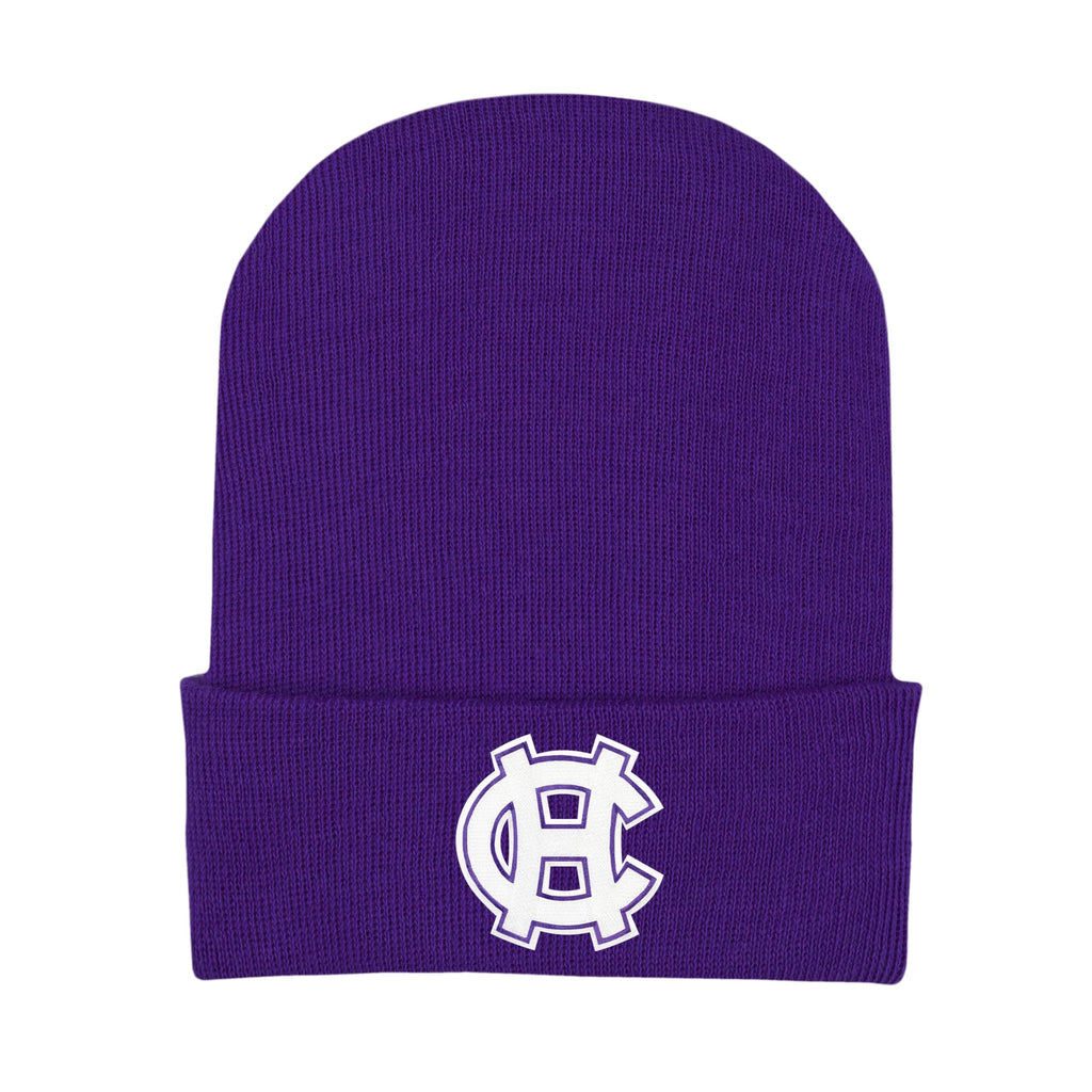 College Baby Infant Knit Cap Holy Cross Crusaders Logo - Purple - Newborn