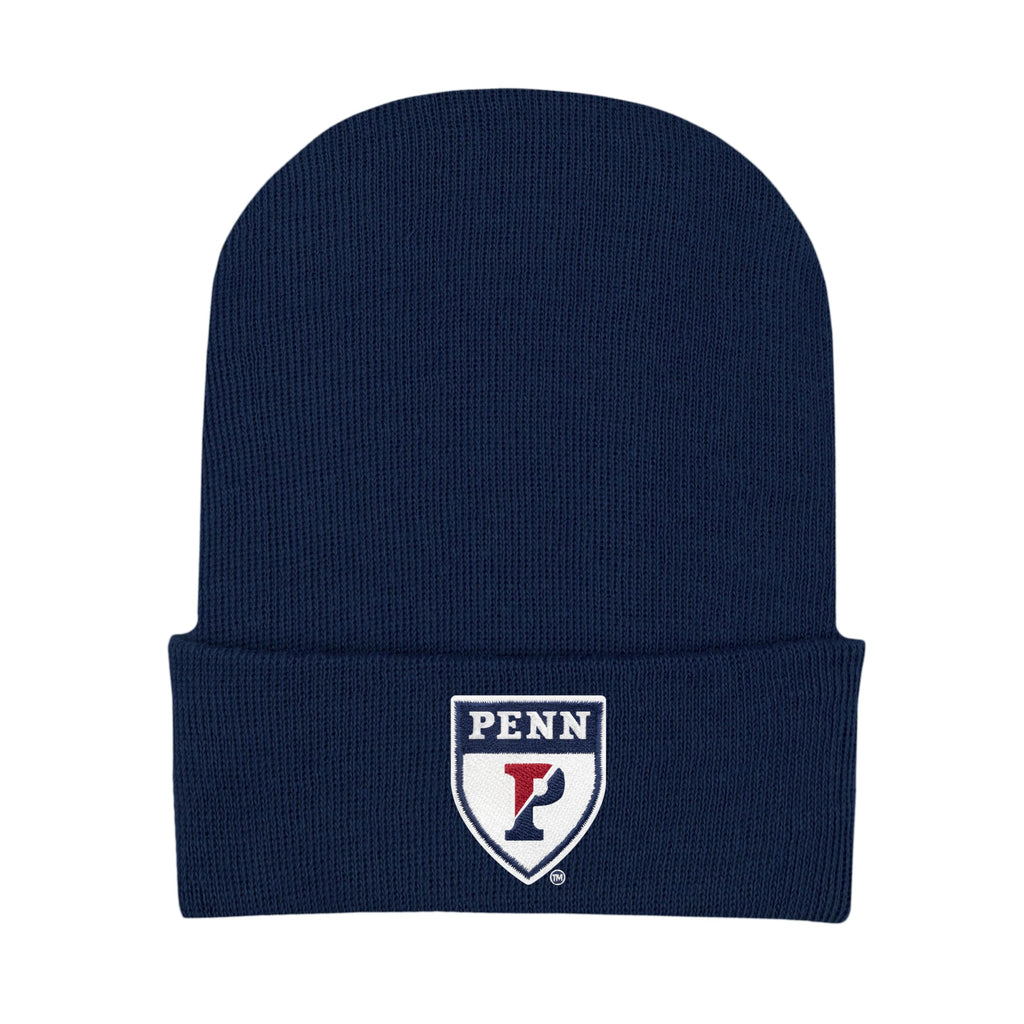College Baby Infant Knit Cap Pennsylvania Quakers Logo - Crimson - Newborn