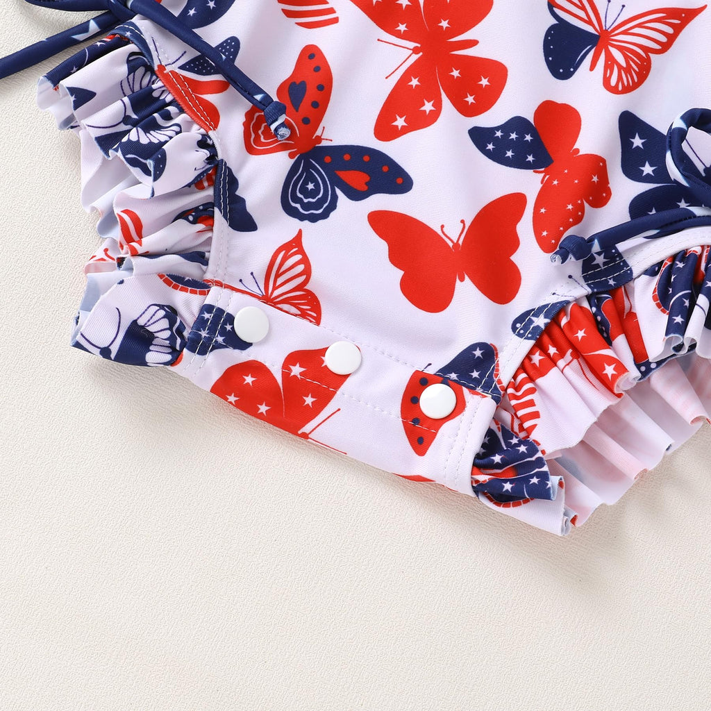 Infant Baby Girl Swimsuit One-Piece Long Sleeve Rash Guard with Hat Set Floral Zipper Bathing Suit Leopard Beach Wear
