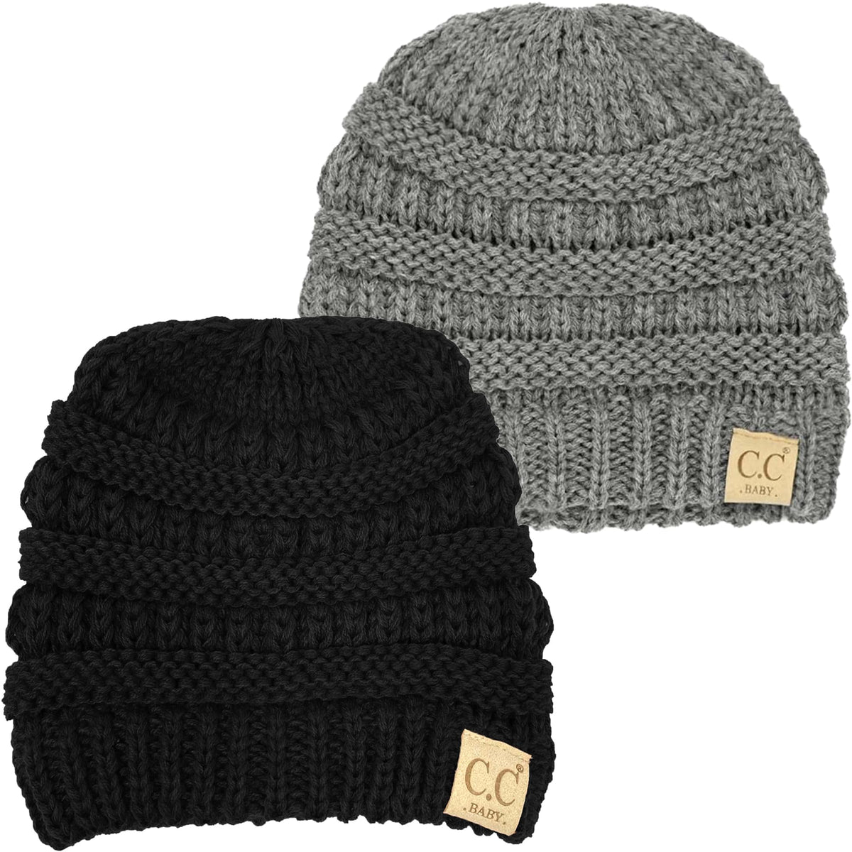Funky Junque Baby Winter Hat – Cute Newborn Beanie, Infant Girl Hats 0–12 Months, Soft Knit Baby Beanies for Boys & Girls, Cozy Warm Stocking Stuffer Gift: Beige