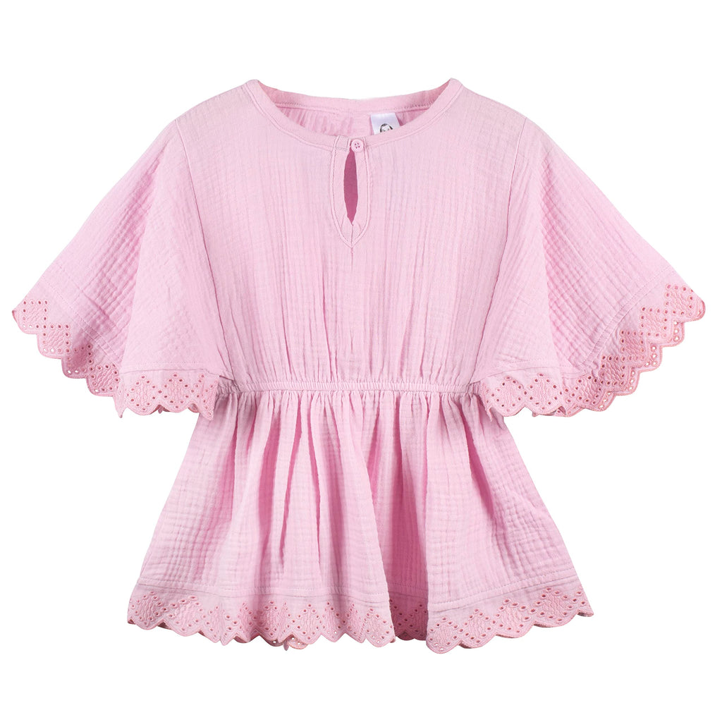 Gerber Baby Girls Toddler Kaftan Swimwear Cover Up, Light Pink, 3-6 Months US