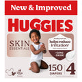Huggies Skin Essentials Diapers Size 4, 150 Count (6 Packs of 25)