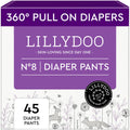 LILLYDOO Big Kid Pull-On Diaper Pants, Size 8 (37+ lbs), 45 Count, TCF