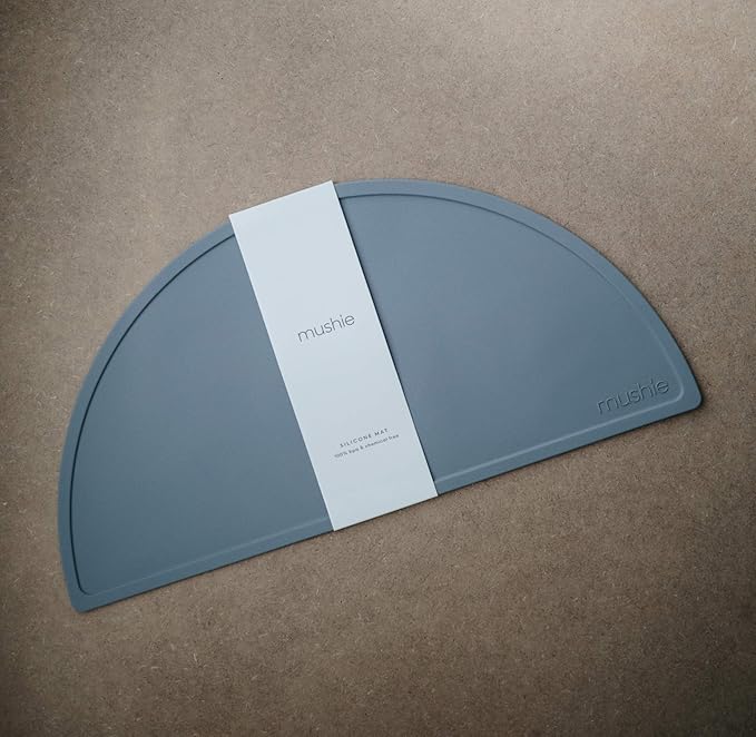 mushie Silicone Placemat for Kids | BPA-Free Non-Slip Design (Tradewinds)