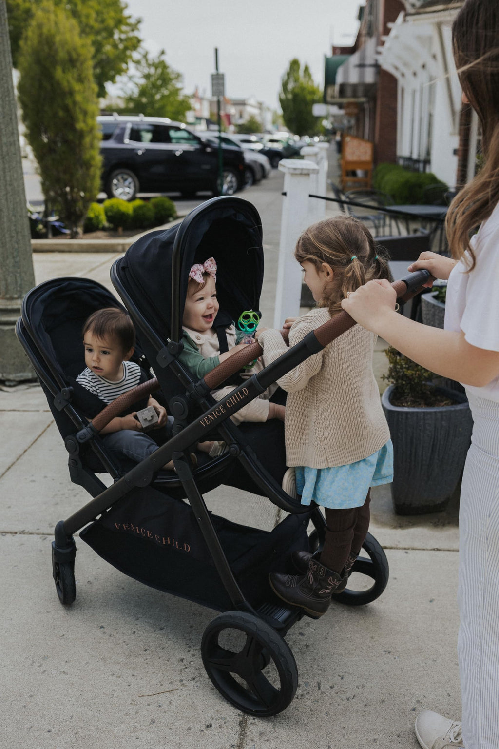 Venice Child Shadow Ventura Single to Double Sit-and-Stand Stroller & 2nd Toddler Seat (Package # 3) (Gray)