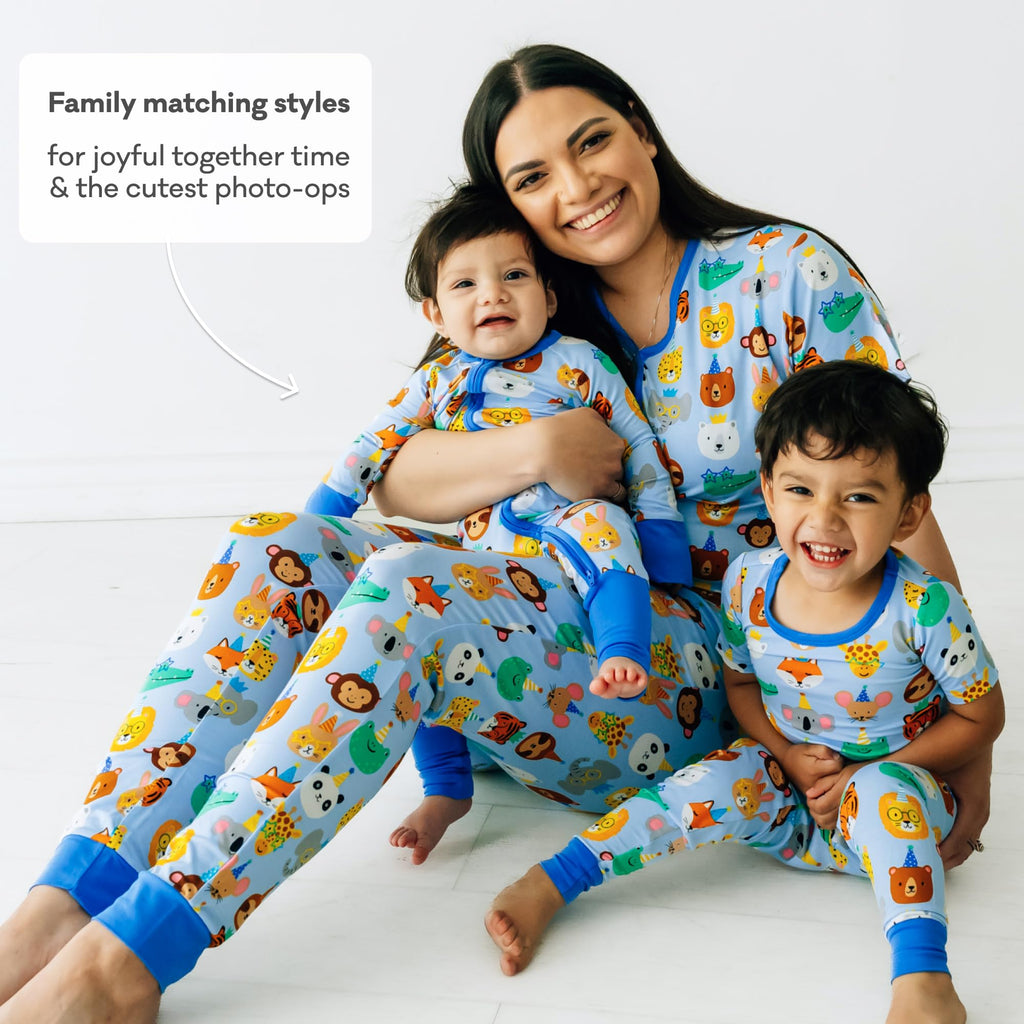 Little Sleepies Baby Pajamas, Blue Party Pals, 2T