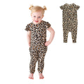 Posh Peanut Baby Girl Romper - Ruffled Capsleeve Henley Romper