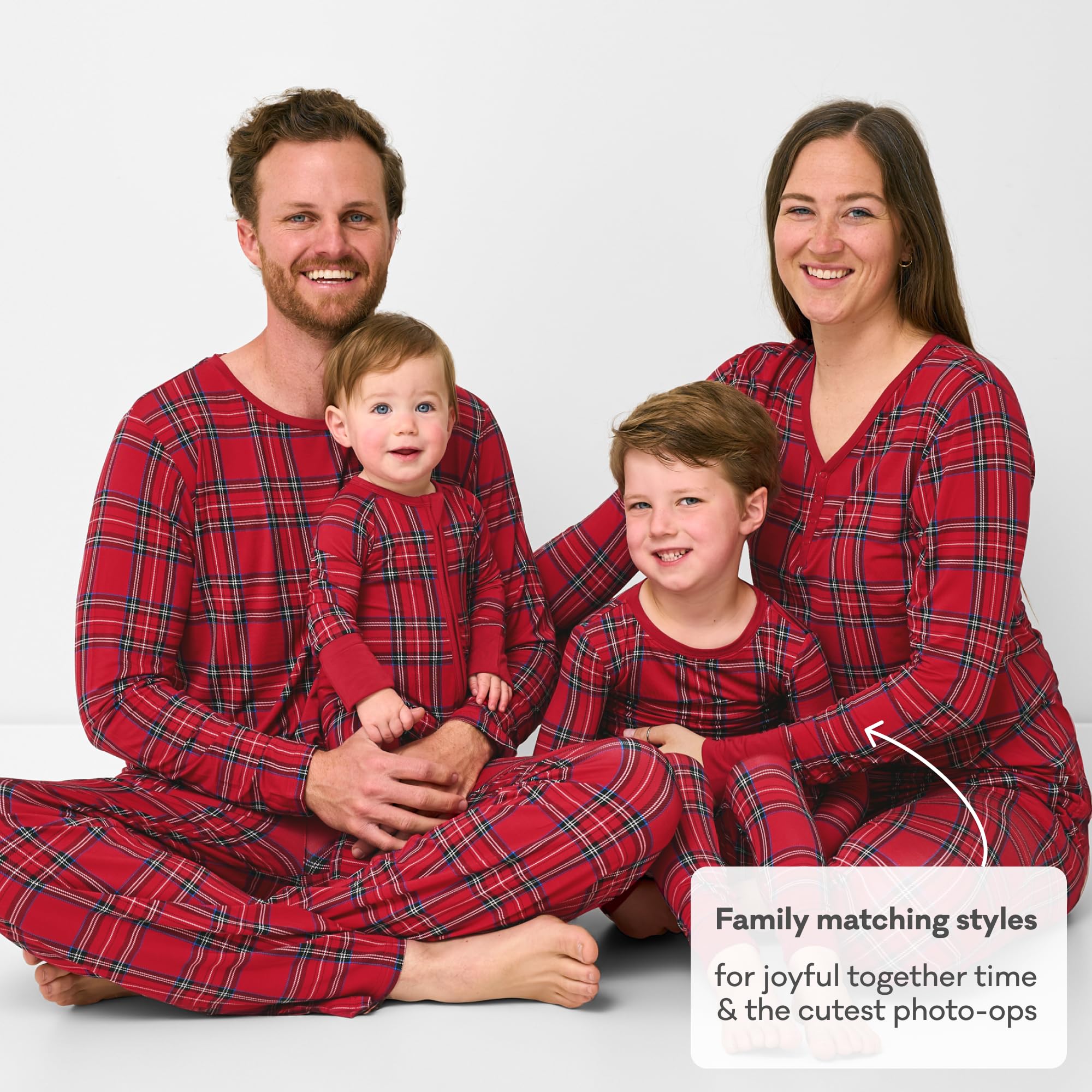 Little Sleepies Baby Christmas Pajamas, Holiday Plaid, 3-6 months