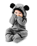 Cuddle Club Fleece Baby Bunting Bodysuit – Infant One Piece Kids Hooded Romper Outerwear Toddler Jacket