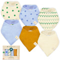 NINTARABABY Bandana Bibs – 100% Organic Muslin Cotton, Pack of 6