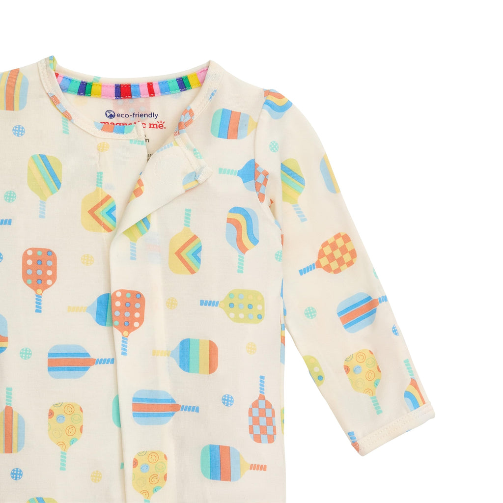 Magnetic Me Girls Modal Magnetic Baby Footie Pajamas | Silky Soft Modal Fabric | Perfect Pickle Paddles | 12-18 Months