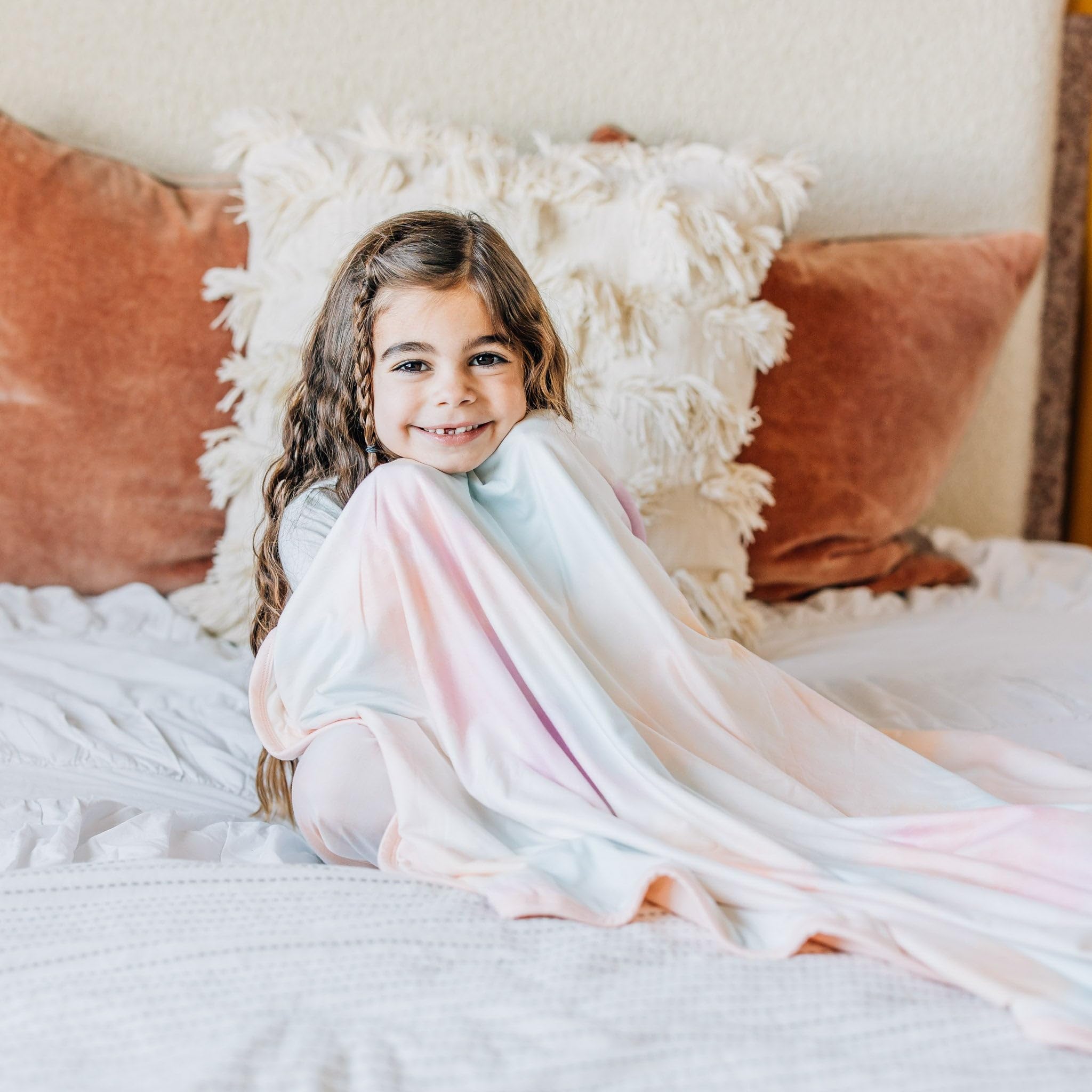 Copper Pearl Jumbo 3-Layer Baby Blanket: Soft Baby Quilts for Boys and Girls | Breathable, Cozy, Toddler Blanket | Baby Quilt for Newborns | 46x46 Premium Polyester/Rayon | Nova