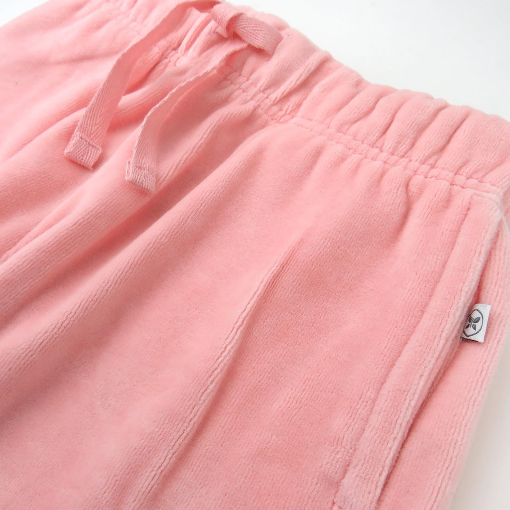 HonestBaby 2-Piece Cozy Velour Sweatshirt and Jogger Sweatpants Set 100% Organic Cotton for Toddler, Baby Boys, Girls, Pink, 12 Months