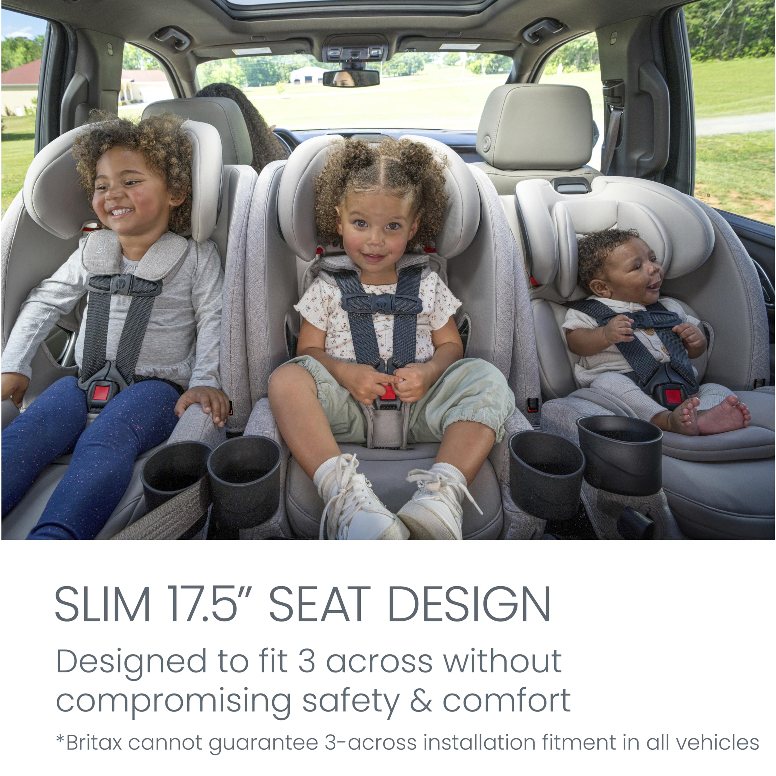 Britax One4Life Slim All in One Car Seat, Up to 10 Years Use — Raven Black