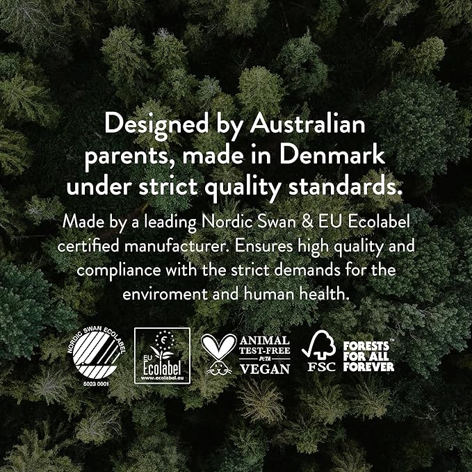 Joonya Baby Diapers, Size 4 L (15-31 lb) - 6 Bags of 25 (150) - New Range - NonToxic, Eco-Friendly, Ultra Slim, Overnight Use - Made in Denmark