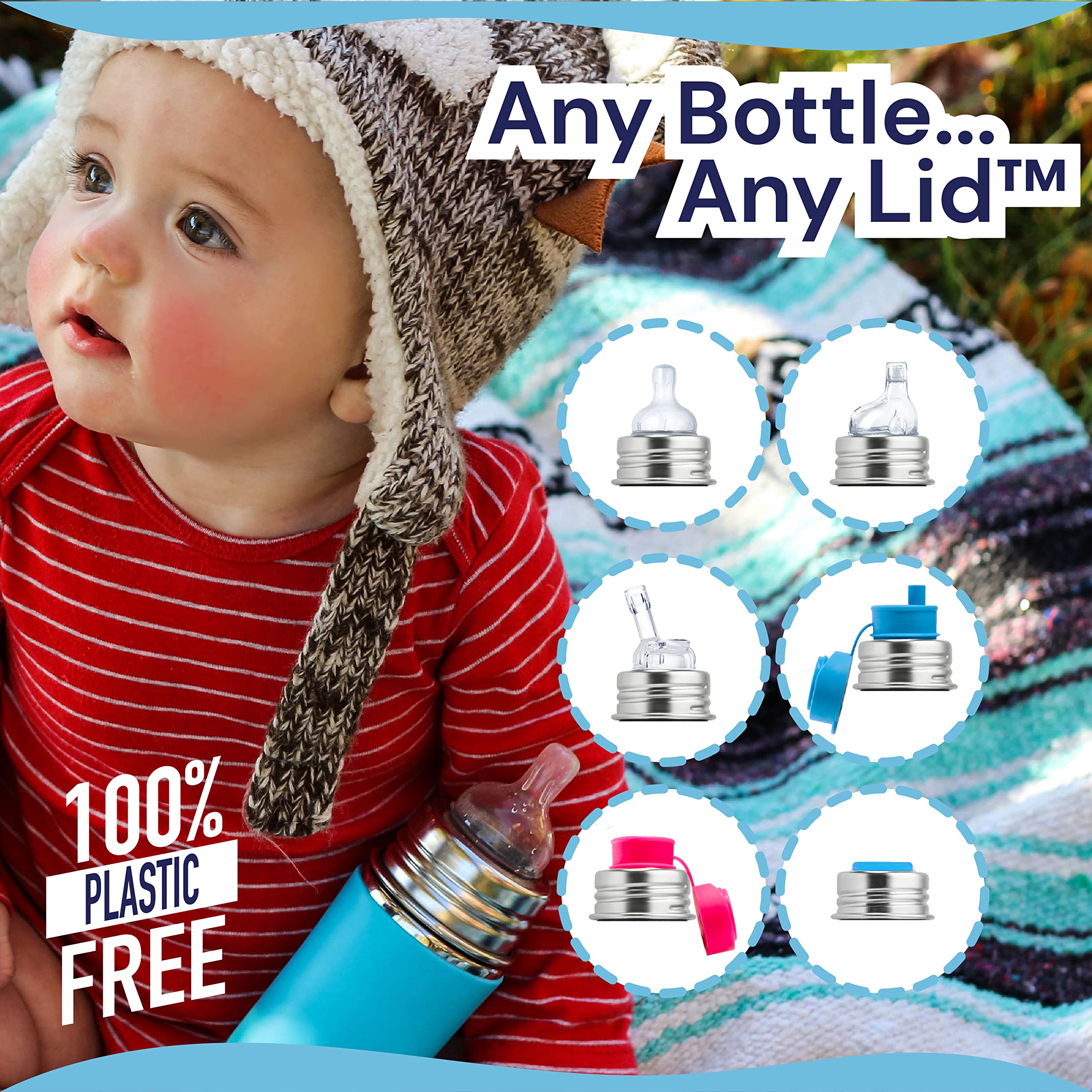 Pura Kiki 9oz/275ml Stainless Steel Infant Bottle w/Sleeve, Anti-Colic, 100% Plastic-Free, MadeSafe Certified, Medical-Grade Silicone, Medium-Flow Nipple, for Babies 3 Months & Up (Rose)