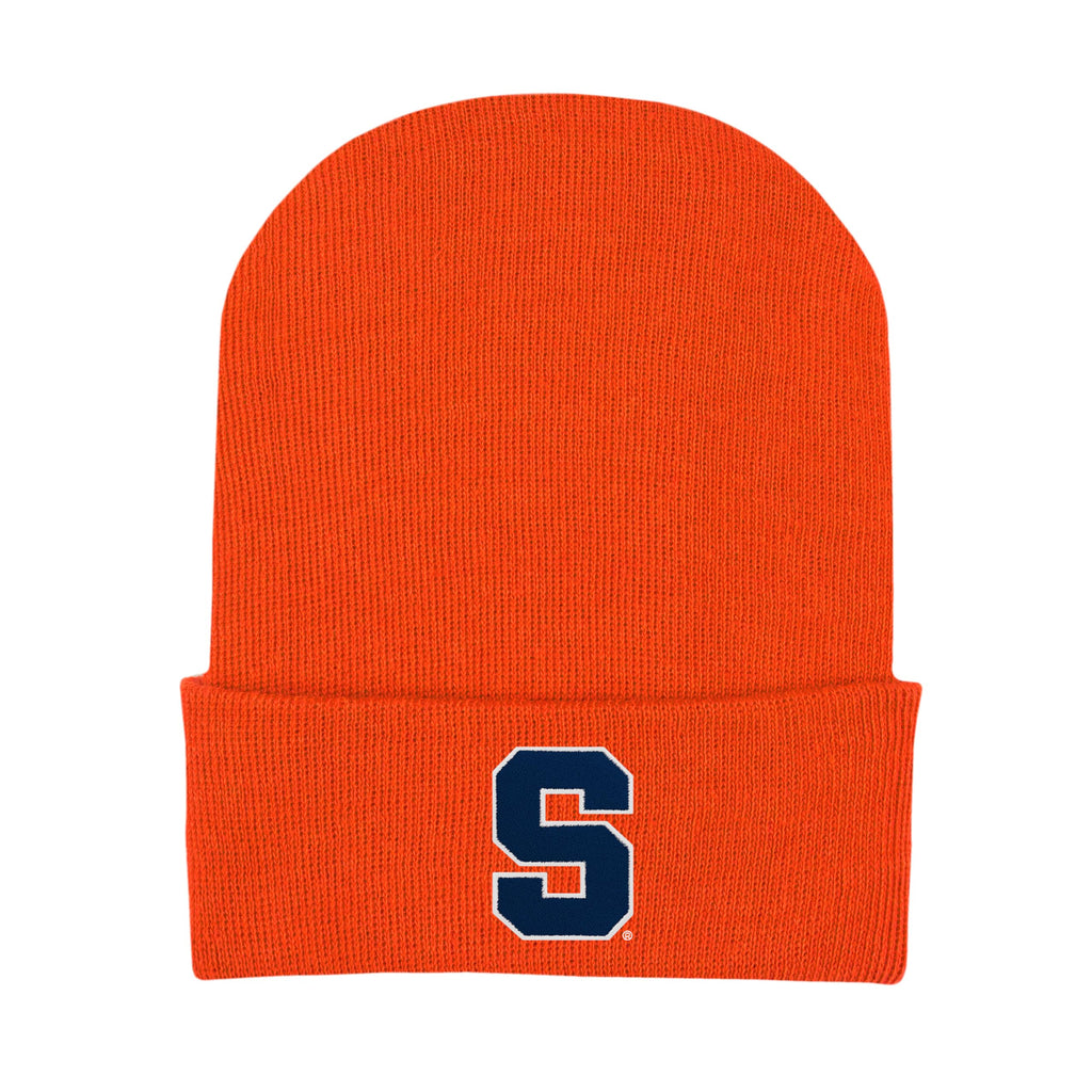 College Baby Infant Knit Cap Syracuse Orange Logo - Orange - Newborn