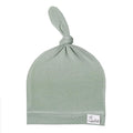 Copper Pearl Baby Beanie Hat Top Knot Stretchy Soft Briar