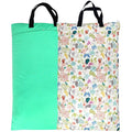 wegreeco Reusable Hanging Wet Dry Cloth Diaper Bag (Jade, Camellia)