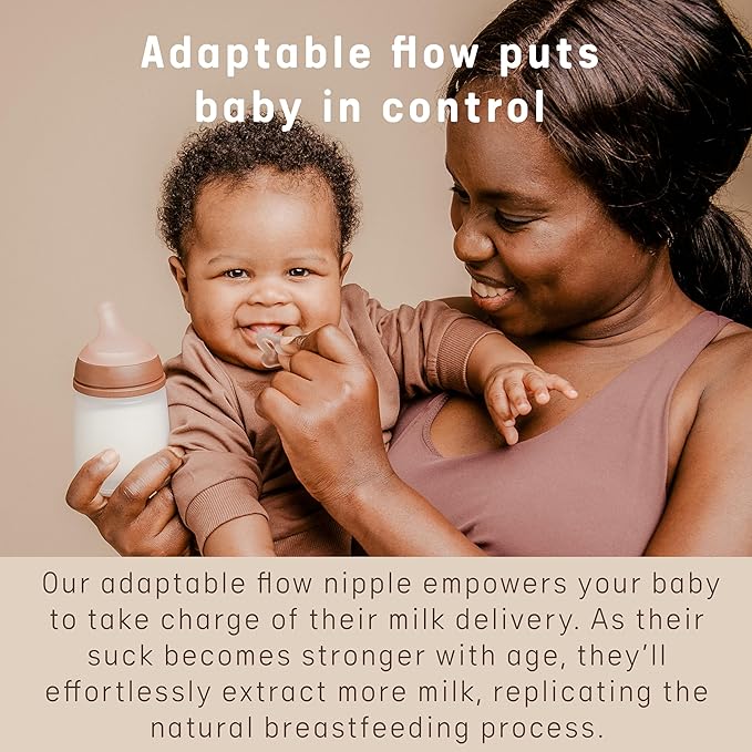 Suavinex Zero.Zero Adaptable Flow Asymmetrical Silicone Nipple, 2 Pack (0m+), Fair