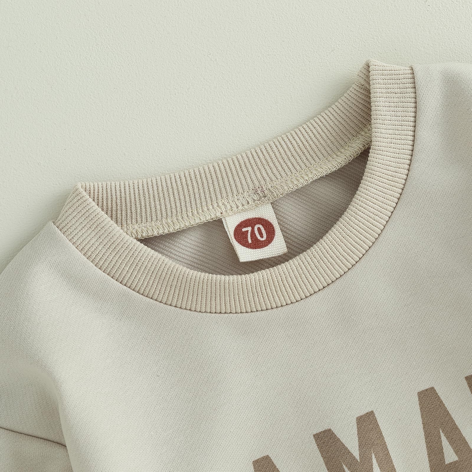 MA&BABY Toddler Baby Boy Clothes Solid Color Sweatshirt Jogger Pants Set
