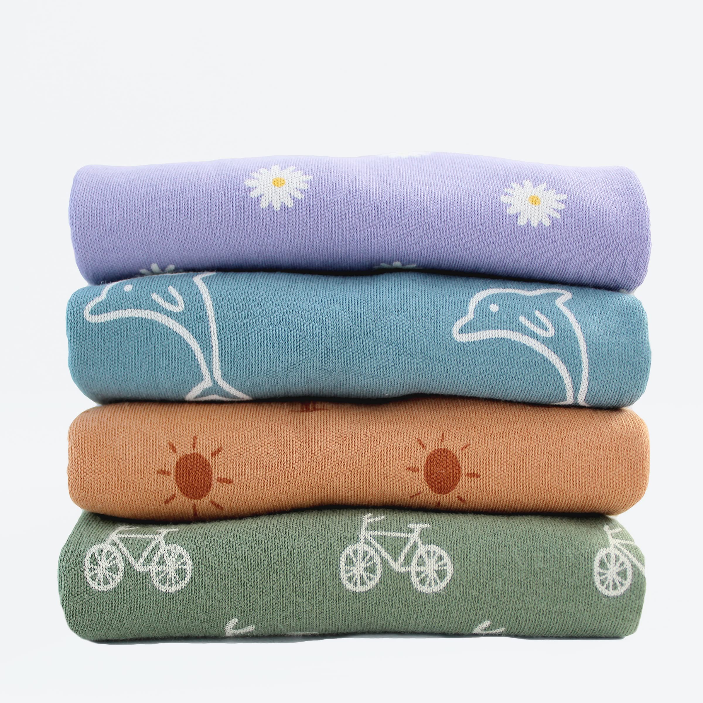 PARADE Organic Tank Rompers - Signature Prints Ocean Dolphins 6-12 Months