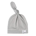 Copper Pearl Baby Beanie Hat Top Knot Stretchy Soft Stone
