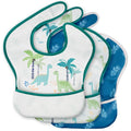 CIVARUA KIDS 3 Pack Waterproof Baby Bibs for Eating, Mess Proof Feeding Bib
