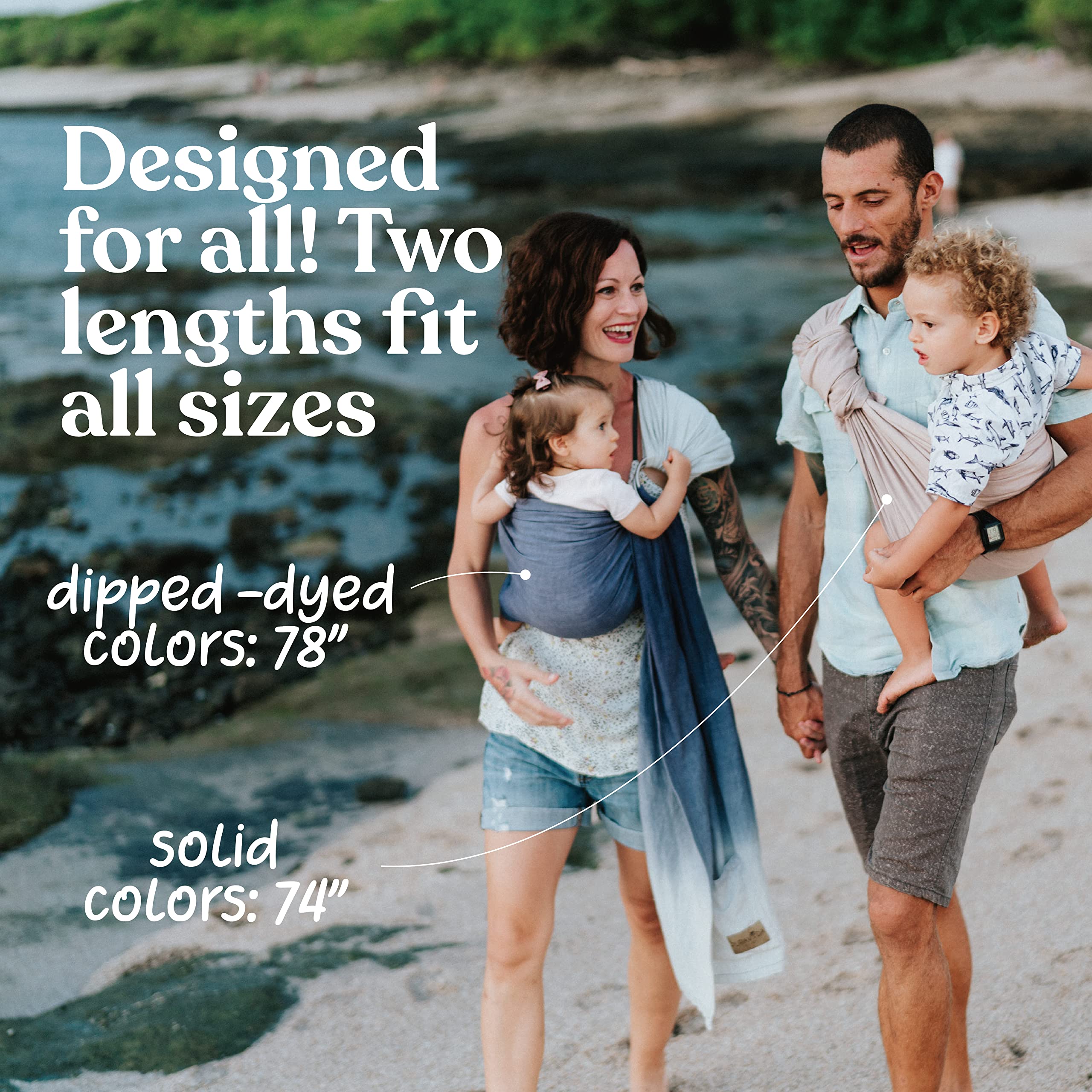 Nalakai Ring Sling Baby Carrier, Soft Linen Baby Sling, Baby Wrap, Comfort, Style, and Giving Back - Carry Your Little One with Love