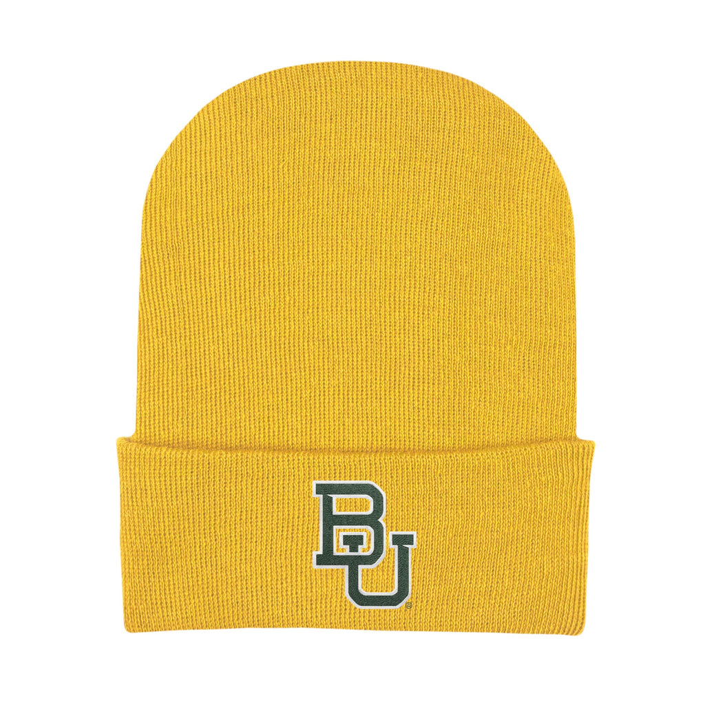 College Baby Infant Knit Cap Baylor Bears Logo - Gold - Newborn