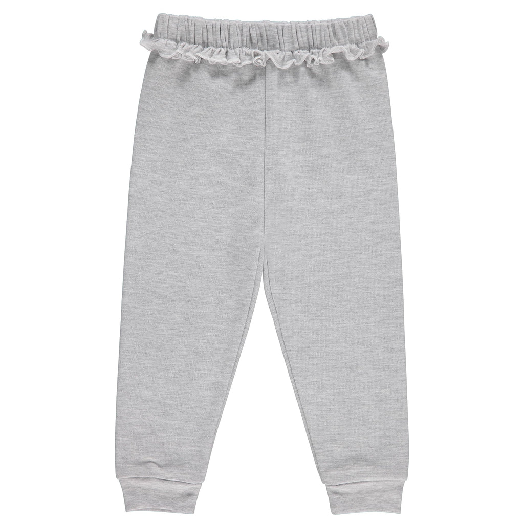 Cudlie 5-Pack Baby Girls Joggers - Lounge Pants, Active Sweatpants Sweats - Fleece Joggers for Girls, 9-12 Months