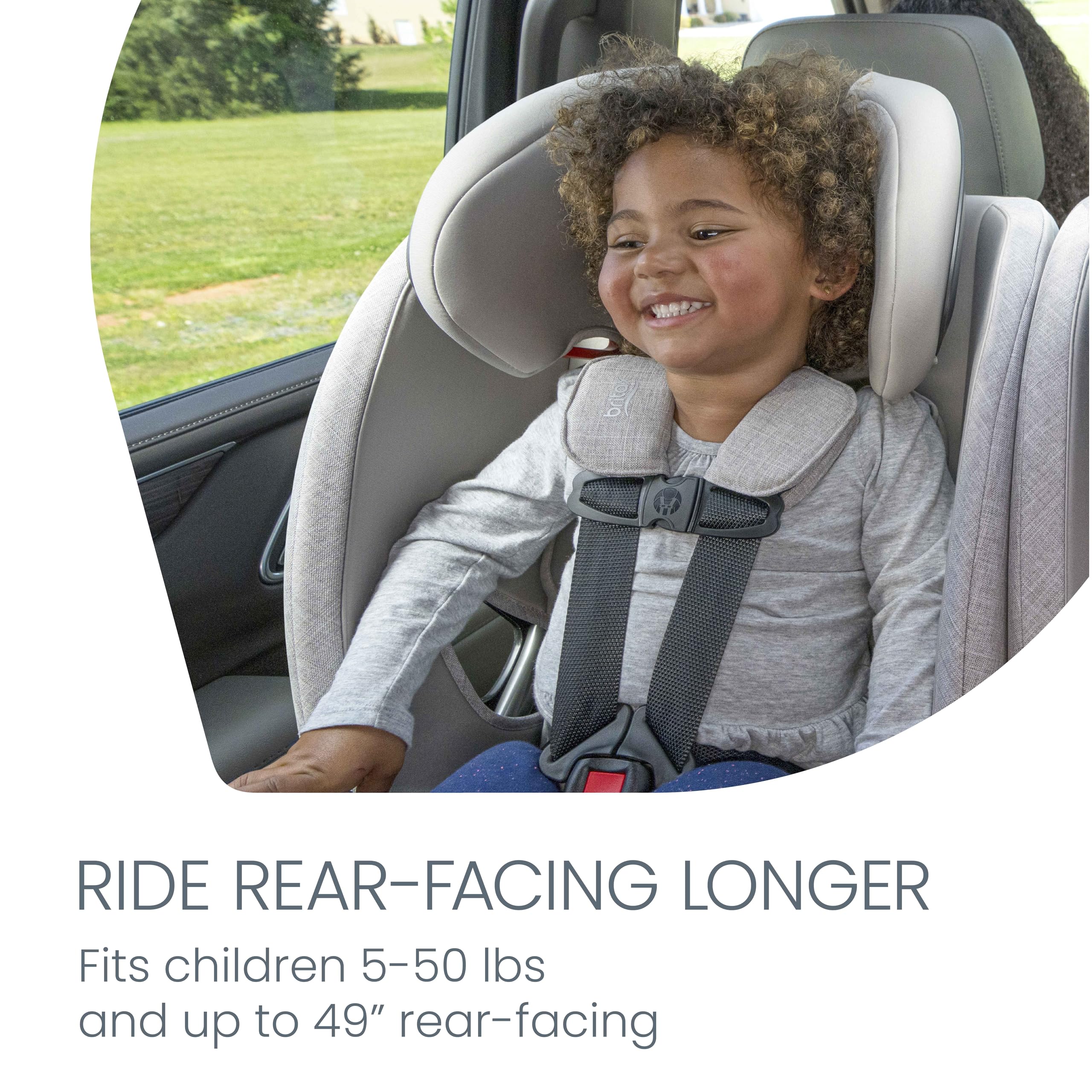 Britax One4Life Slim All in One Car Seat, Up to 10 Years Use — Parchment